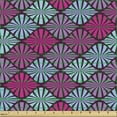 thumbnail image 2 of Ambesonne Geometric Fabric by the Yard Upholstery, Motif, 1 Yard, Aqua Magenta Violet, 2 of 5