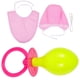 thumbnail image 3 of Set de 3 piezas para adultos: chupete, babero y gorro de bebé, accesorios divertidos para fiestas infantiles (rosa), 3 of 7