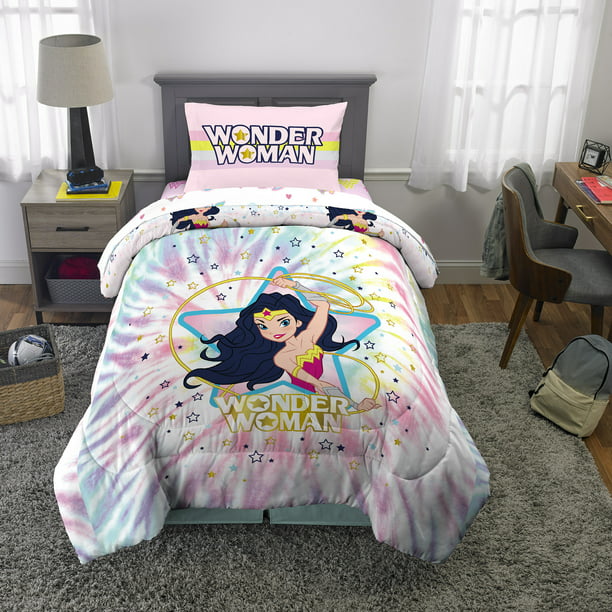 Wonder Woman Kids Bed In A Bag Bundle, Wonder Woman Twin Bedding Set