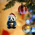 thumbnail image 4 of Pink Christmas Ornaments 2025 - Cute Cartoon Panda & Moose Pendant Hanging Decor for Xmas Tree, Party Supplies, and New Year Holiday Decorations, 4 of 5