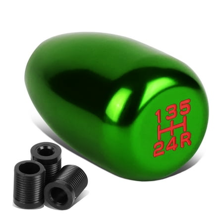 - Universal 5-Speed Manual Transmission Aluminum Racing Shift Knob (Green)