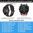 thumbnail image 2 of PLUHKN-26mm Quickfit Watchbands Compatible with Garmin Tactix 8/Fenix 8 pro AMOLED 51mm/7X/7X Pro/6X/6X Pro/5X/5X Plus/3, Silicone Strap for Garmin Descent Mk2i/3i/quatix 8/epix Pro 51mm/Enduro3/2, 2 of 4