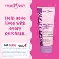 thumbnail image 6 of Fresh Breasts Anti Chafing Deodorant Lotion to Powder, 3.4oz - Anti Chafe Cream Whole Body Deodorant for Women, Inner Thighs & Areas that Sweat, No Talc, Aluminum and Fragrance, 6 of 8