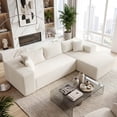 thumbnail image 2 of Costway 110.5" Modular Sectional Sofa with Deep Seats & Comfy Backrests, Comfy Armrests Beige, 2 of 9