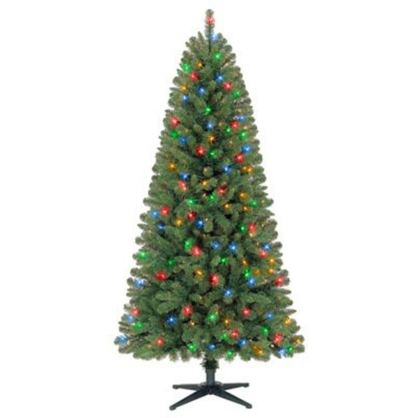 POLYGROUP TRADING PreLit Artificial Christmas Tree, Crisfield Fir