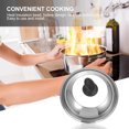 thumbnail image 4 of 1Pc Practical Pot Cover Useful Pan Overflow Cover Household Use Tableware (Silver), 4 of 6