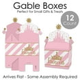 thumbnail image 6 of Big Dot of Happiness Little Princess Crown - Treat Box Party Favors - Pink and Gold Baby Shower or Birthday Party Goodie Gable Boxes - Set of 12, 6 of 8