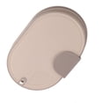 thumbnail image 3 of Cutting Board Food Grade Double Sided Prevent Slip Plastic Chopping Board with Holder Base for Meat Vegetable 3pcs Khaki, 3 of 5
