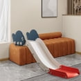 thumbnail image 1 of Tobogán para niños pequeños, tobogán de juguete, juego de trepador, patio trasero, tobogán de escalada al aire libre para niños pequeños, tobogán de H, 1 of 8