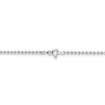 thumbnail image 4 of 925 Sterling Silver 2mm Beaded Chain 16 Inch, 4 of 5
