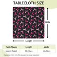 thumbnail image 2 of Breast Cancer Square Fitted Tablecloth with Elastic Edge,Square Table Cover,Washable Elastic Table Cover for Home Kitchen Party Decor 34"x34", 2 of 6