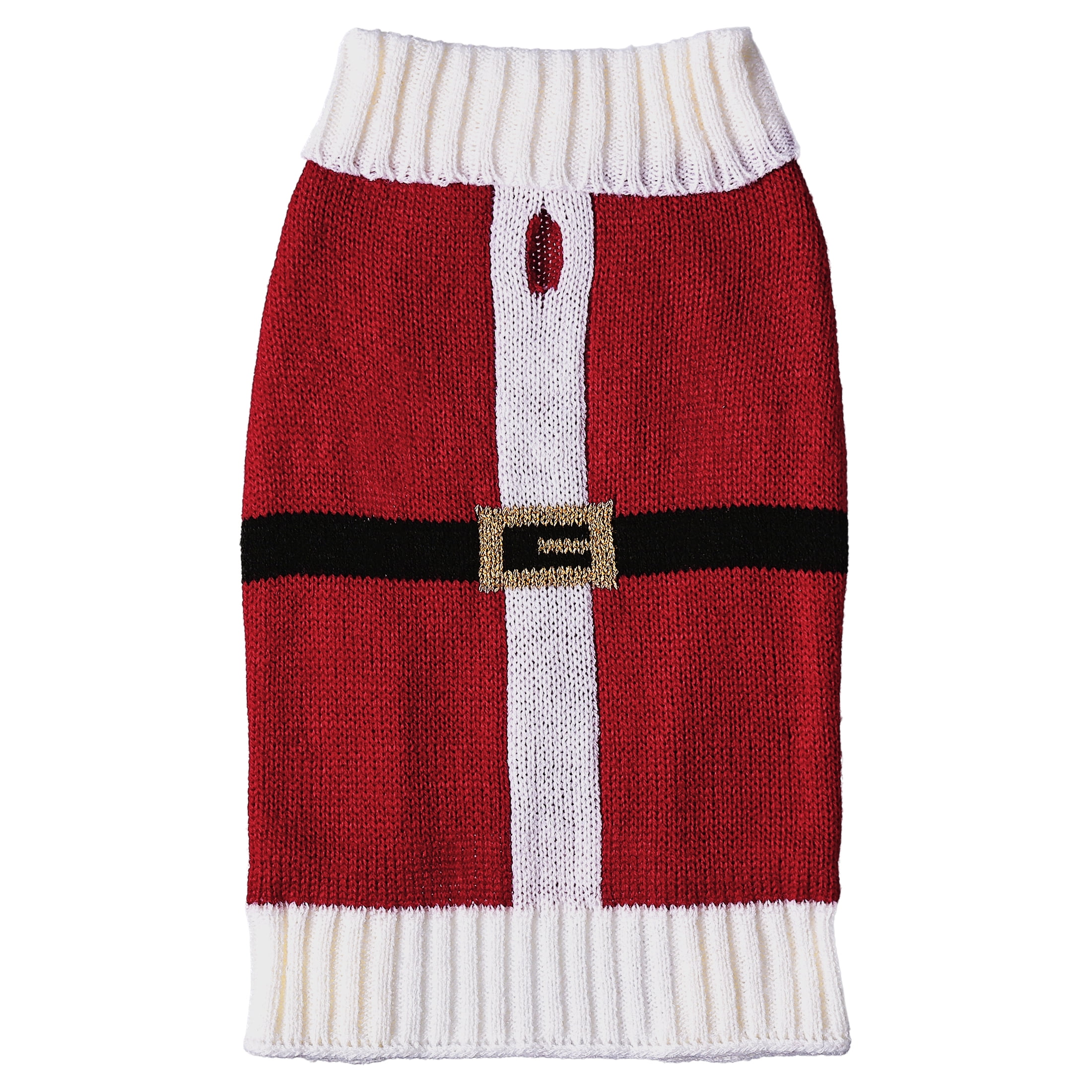 Vibrant Life Holiday Pet Sweater for Cats & Dogs, Santa, Red, Extra Small