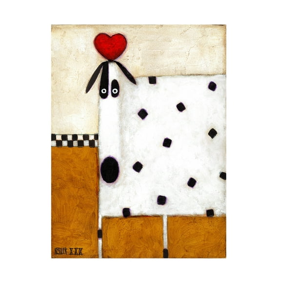 Daniel Patrick Kessler 'Love Dog' Canvas Art