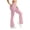 Pink, variant on Women Flare Leggings with Pockets Comfy Yoga Pants High Waist Tummy Control Bootcut Workout Flared Leggings XL