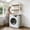White, variant on WanKaMom Garage Storage Shelves, Heavy Duty Metal Washing Machine Shelf Over The Washer Dryer, Freestanding Utility Rack Organizer