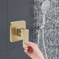 thumbnail image 2 of Shower Valve, Wall Mount Metal Copper Faucet Single Handle Rough-In Shower Valves Trim Kit for Bathroom Brass, 2 of 6