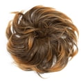thumbnail image 4 of SEGO Messy Bun Hair Piece Ponytail Hair Extension Synthetic Scrunchy Wavy Real Hair Bun Fake Hair Elastic Hair Extensions for Women Black/Blonde/Palm Colors, 4 of 8