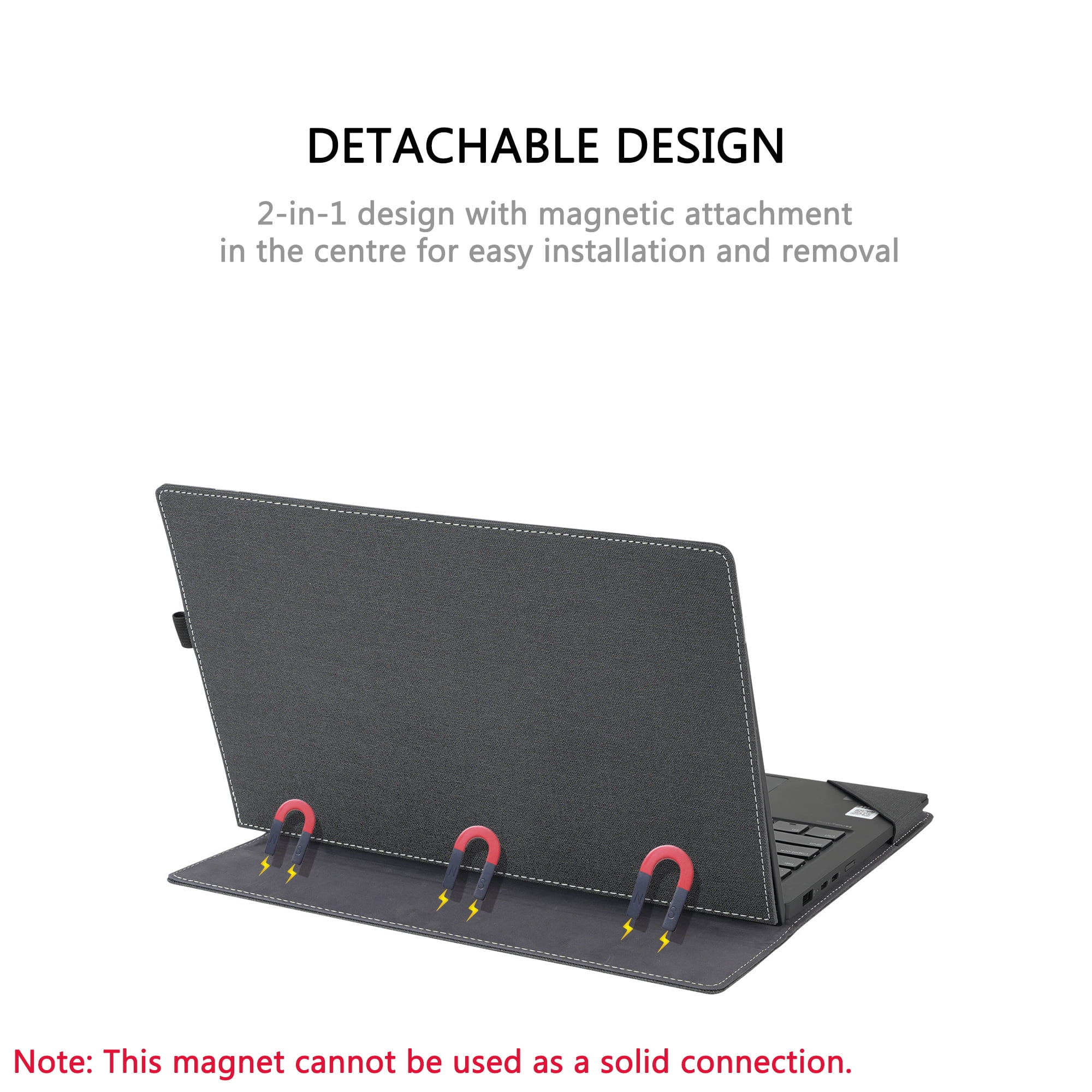 LIMIYUE 14 inch Laptop Cover Case for HP EliteBook Ultra G1i /G1q /G1q8 & for 14'' EliteBook X G1a Notebook AI PC Sleeve,PU Leather Protective Bag with Foldable Cooling Bracket