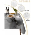 thumbnail image 2 of Grey Ombre Marble Table Cloth, Gray Marble Crack Abstract Modern Waterproof Tablecloth for Rectangle Tables, Reusable Washable Fabric Table Cover for Restaurant Kitchen Dining Tables 60"x120", 2 of 6