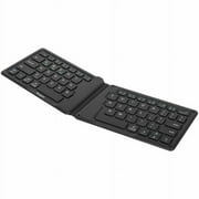 Ergonomic Foldable Bluetooth® Antimicrobial Keyboard, Black