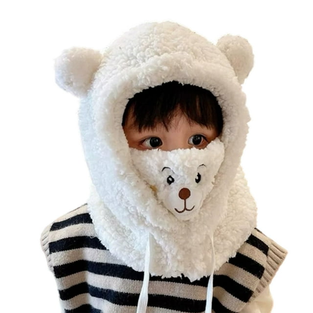 Kids Warm Knitted Winter Hat With Ear For Outdoor Activities