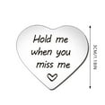 1PC Encouraging Words Stainless Steel Heart Shaped Keepsake