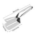thumbnail image 4 of Pinza para barbacoa de acero inoxidable, 2 capas, carne frita, pescado, pan, clip, abrazadera para carne, utensilios de cocina, un estilo kenally HA001963-01, 4 of 6