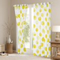 thumbnail image 3 of Manfei Watercolor Geometric Circle Black Out Curtains,Ink Painting Art Curtains Pack of 2 (42x63 Each),Yellow White Bedroom Curtains For Boys Girls,Microfiber Bedroom Decor, 3 of 6