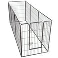 thumbnail image 6 of Gymax 40'' 8 Metal Panel Heavy Duty Pet Playpen Dog Exercise Pen Cat Fence Safety Gate, 6 of 9