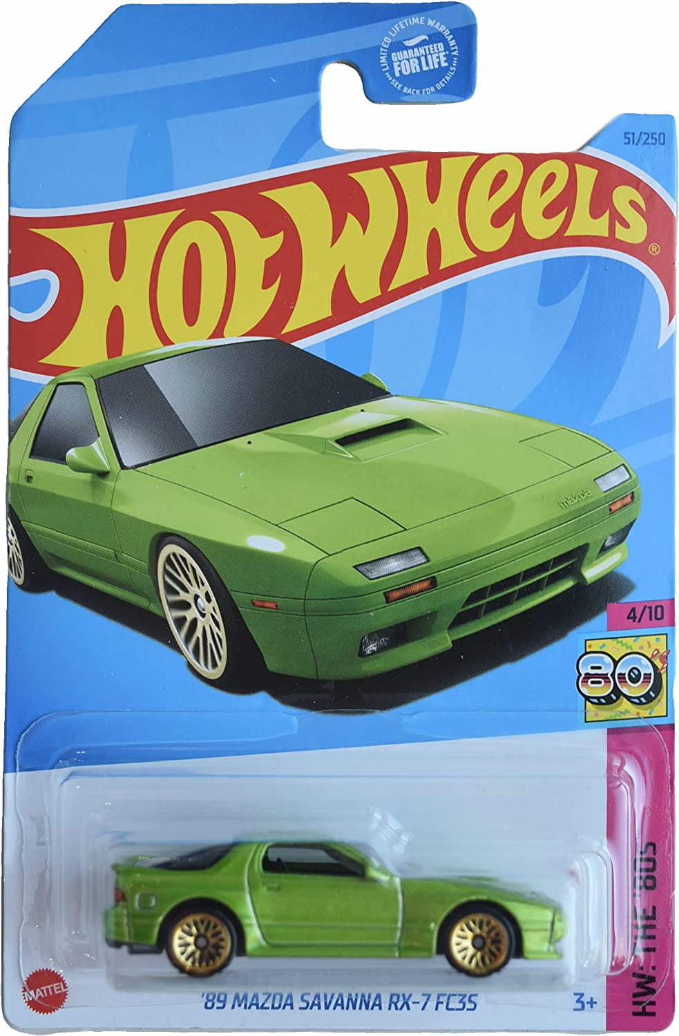 Hot Wheels 89 Mazda Savanna Rx 7 Fc3s Green 2023 Hw The 80s