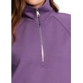 thumbnail image 5 of RBX Active Women's Stretchy Soft Luxe Athleisure All Season 1/2 Zip Tunic Sweatshirt, 5 of 5