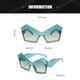 thumbnail image 2 of Gafas de sol con forma de ojo de gato y montura grande en forma de mariposa, gafas de sol con personalidad de moda, hechas de PC, 2 of 5