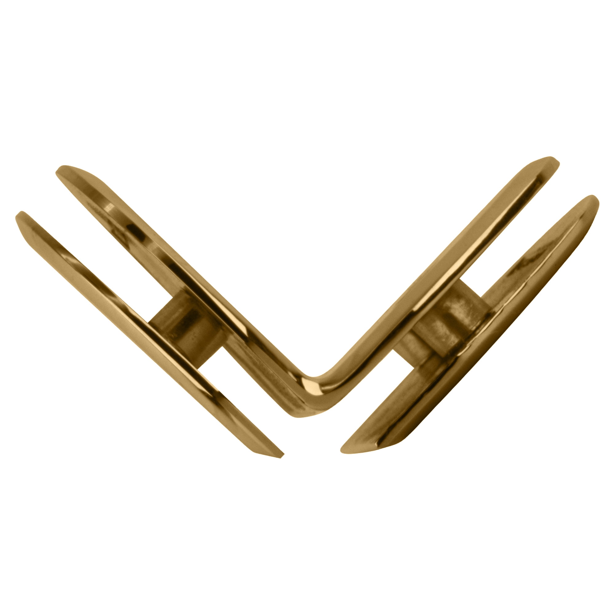 CRL CL090GP Gold Plated Classique Series Glass-to-Glass Bracket
