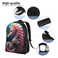 thumbnail image 5 of Easygd Ocean Seahorse Versatile and Stylish Backpack: Comfort, Storage, and Durability for College,Work, Travel, and Everyday Use, 5 of 8