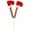 A, variant on Christmas Legs Picks 1 Pair Feet Tree Ornaments Striped Plush Stuffed Leg Picks with Fixed Wire Feet Tree Topper for Christmas Holiday Decor/ Curved Hook Boots Coiled Spring Cuttings Red