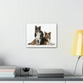 thumbnail image 3 of Border Collie Couple Border Collie Troop Print Animal Wall Art Wildlife Canvas Prints Wall Art Ready to Hang Unframed, 3 of 18