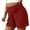 Red, variant on Fnooota Maternity Casual Shorts Over the Belly, Outdoor Summer Cotton Linen High Waist Pregnancy Shorts Khaki Size S-2XL