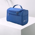 thumbnail image 4 of Bolsa de viaje portátil con cremallera para cosméticos y artículos de tocador Azul, 4 of 7