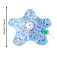 thumbnail image 3 of Rechargeable Automatic Cat Toy, 3-Mode Touch-Activated Interactive Toy with Random Motion, Concealed Feather Squeaky Sound for Indoor Cats Kittens (Blue), 3 of 6