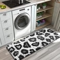 thumbnail image 3 of Black Leopard Pattern Kitchen Rug Mat,Kitchen Runner Rugs Non Skid Washable,Decorative Kitchen Floor Mats for Kitchen,Sink,Laundry,17"x47.2", 3 of 7