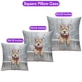 thumbnail image 3 of Playful Cairn Terrier Welcomes Winter Snowy Day with Cardinal Bird Pillowcase Double Sided Cairns Dog Lover Pillow Case Covers - 2017, 3 of 3