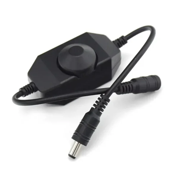 black LED Dimmer Switch Brightness Adjust Controller for 3528 5050 5730 5630 Single Color Strip Light DC 12V 24V injecteur poe