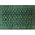 thumbnail image 1 of Ahgly Company Indoor Rectangle Persian Turquoise Blue Traditional Area Rugs, 2' x 3', 1 of 4