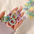 thumbnail image 4 of 100 Pcs Niña Elastic Hair Ties Band Rope Ponytail Bracelet Rubber String, 4 of 4
