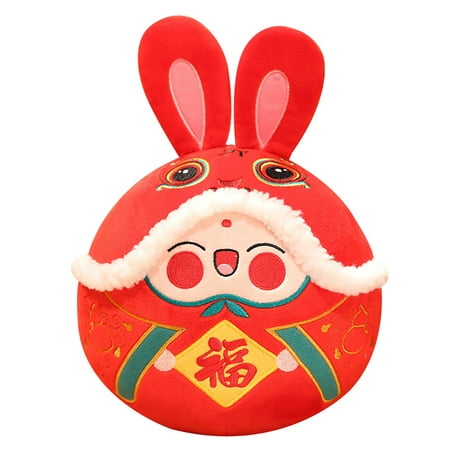 

SARZI Rabbit Pendant Plush Toy Rabbit Year Mascot Doll 2023 Year Of The Rabbit Cartoon Rabbit Plush Children Toy Doll Gift Souvenir