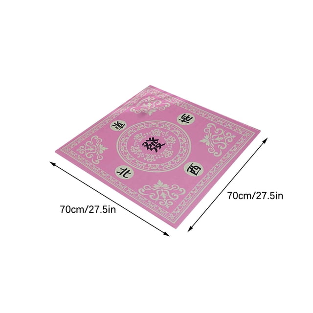 Bdday Tapis de Mah-Jong Réduction Tapis de Table de Mah-Jong Accessoires de Mah-Jong Nappe Jeu Poker Jeu de Domino Tapis de Jeu pour Jeux de Cartes, de Plateau et de Tuiles 70x70cm