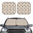 thumbnail image 2 of Fotbe Guitar Juego de 2 Piezas de Parasoles para Parabrisas | Bloqueador Solar para Auto | Accesorios Plegables para Protección Solar Interior-Medium, 2 of 6