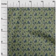 thumbnail image 1 of oneOone Georgette Viscose Fabric Leaves & Floral Block Decor Fabric Printed BTY 42 Inch Wide, 1 of 4