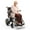 Orange, variant on CoolHut Electric Wheelchair 15+ miles Range All Terrain, Portable Motorized Wheelchair for Seniors, Lightweight Foldable Electric Wheelchair, 5 years warranty, 500W Dual Motors Powerful, Orange