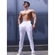 thumbnail image 5 of Pantalones deportivos empalmados para hombre, ropa de pierna recta, suelta, informal, Fitness, correr al aire libre, nueva moda, 5 of 5
